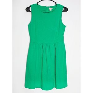 J.CREW solid green dress with pockets
